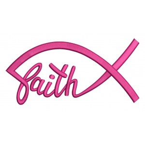 Faith Infinity Filled Machine Embroidery Digitized Design Pattern